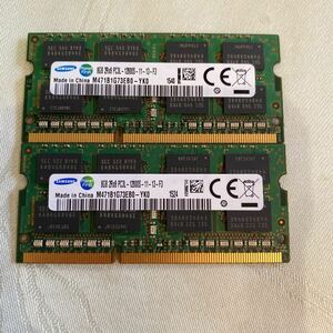 SAMSUNG DDR3 1600 2RX8 PC3L 12800 8GBX2枚セット(16GB)