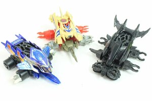 【未組立】 BANDAI/バンダイ 〇 クラッシュギア まとめ3点セット [ディノファランクス ブラックバージョン][タイガーレイド] など 〇＃5975