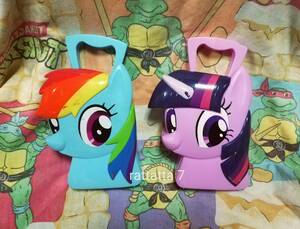 ☆My Little Pony☆Case☆Hasbro☆ハズブロー☆マイリトルポニー☆トワイライトスパークル☆レインボーダッシュ☆ケース☆小物入れ☆セット