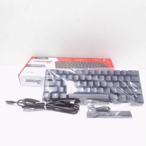 美品 ハイパーエックス HKBO1S-RB-US/G メカニカルゲーミングキーボード 60% 赤軸 PC周辺機器 HY353C