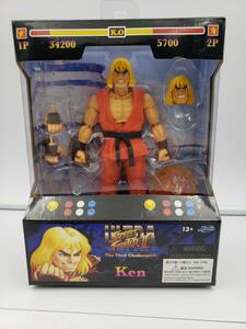 即決 新品 未開封 ウルトラストリートファイターII Ultra Street Fighter ケン Ken 1/12 可動 アクションフィギュア Jada Toys