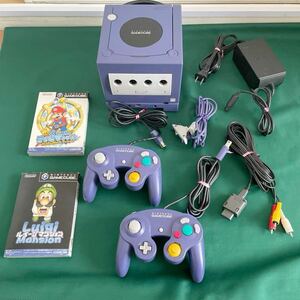 【動作品】 任天堂 Nintendo GAMECUBE ゲームキューブ 本体 コントローラー ソフト付 保管品