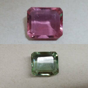 [16.84 ct] 合成アレキサンドライト エメラルドカット ルース 宝石 ジュエリー