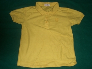 １１０　半袖　ポロシャツ　黄色　SUN　JOY　洗濯済　【子供】子供服　男の子　キッズ　赤ちゃん　小さい服　