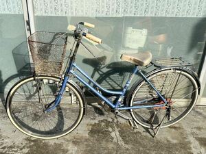 ツノダ 軽快自転車 青色TU号 自転車 当時物 昭和レトロ 昭和時代 26インチ 中古