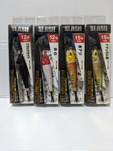 SLASH バウンスッテ　15号　55g 12号　45g 　新品未使用品　４本セット　イカメタル　鉛スッテ オモリグ 