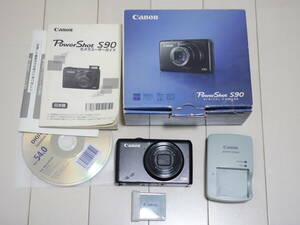 高級コンパクト デジタルカメラ PowerShot S90 パワーショット 元箱・付属品あり (Canon キヤノン) F2.0