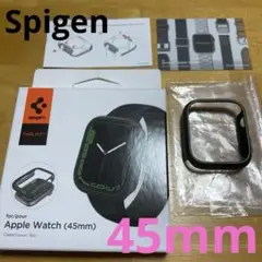 シュピゲンAppleWatchケース45mm Series9.8.7カーキ