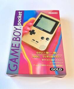 新品 未使用 ゲームボーイポケット 本体 ゴールド GB Pocket game boy gbp gold ゲームボーイ ポケット Nintendo 任天堂 GAMEBOY 