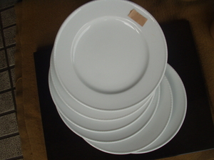 伊万里・有田・鍋島・白磁の美・理由あり・２６cm白磁縁盛ディナー皿６枚セット
