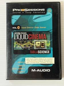 PRO SESSIONS VOL.28 LIQUID CINEMA TABLA SCIENCE タブラ REX2 WAV ACID WAV AIFF SOUND+LOOPライブラリ サンプリングCD M-AUDIO