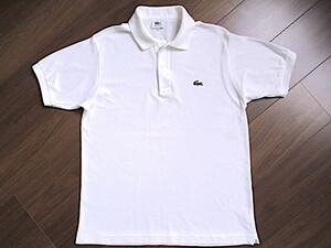 LACOSTE ラコステ ポロシャツ 日本製 サイズ4 極美品(男性トップスポーツシャツ半袖古着