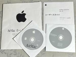 Apple Software Installation CD: AirMac 2002 Version 2.0.2 & AirMac Extreme 2004 Version 3.4：付属説明書付き