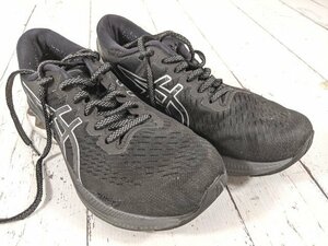 【4yt094】ランニングシューズ アシックス asics ゲル カヤノ 27 2E ワイド 1011A835 ブラック サイズ：25.0㎝◆d45