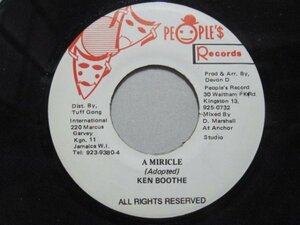 7” JA盤 KEN BOOTHE // A Miricle / Version -PEOPLE’S (records)
