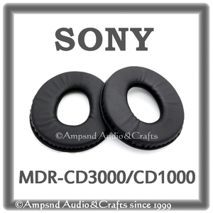 送料無料◆ ソニー◆SONY MDR-CD3000 MDR-CD1000◆イヤーパッド◆黒◆イヤークッション イヤパッド ヘッドフォン交換 ブラック