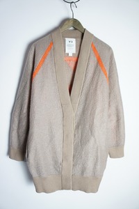 美品22AW Y-3 ワイスリー YOHJI YAMAMOTOヨウジヤマモトW CLASSIC SHEER KNIT CARDIGANロゴ ジャガード ニット カーディガン HS9819 125O▲