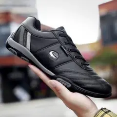 新品 メンズ ゴルフシューズ メンズ ランニング スニーカー 27cm 黒 靴