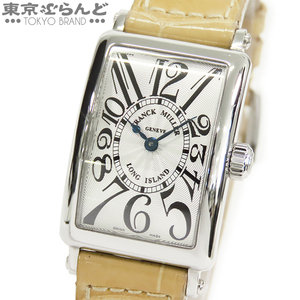 101724738 1円 フランクミュラー FRANCK MULLER ロングアイランド 902 QZ シルバー文字盤 SS クロコダイル 腕時計 レディース クォーツ