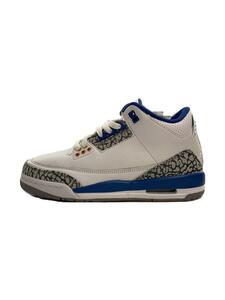 NIKE◆AIR JORDAN 3 RETRO GS_エア ジョーダン 3 レトロ グレードスクール/24cm/WHT