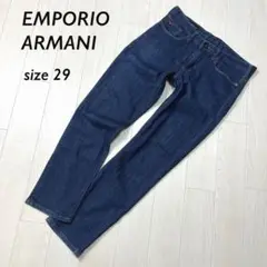 EMPORIO ARMANI スリムフィットデニム　ストレッチ　プレートロゴ