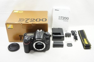 【適格請求書発行】良品 Nikon ニコン D7200 ボディ デジタル一眼レフカメラ 元箱付【アルプスカメラ】240517a