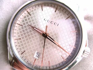 ★とちぎ屋！【ＧＵＣＣＩ】グッチ ＧタイムレスＳＳ １２６．４ ２針クォーツ＆カレンダー メンズ腕時計★