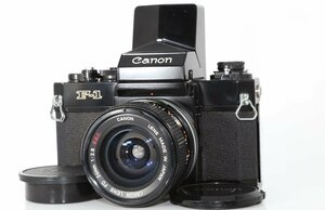 良品 Canon F-1 前期 一眼レフフィルムカメラ Speed Finder FD 24mm f2.8 S.S.C. SSC 広角 単焦点 マニュアル オールドレンズ