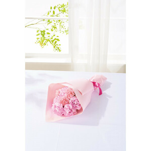 母の日専用 花 メッセージカード付 シャクヤク＆カーネーションの花束 24-6713-055