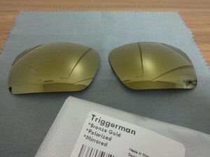  トリガーマン用 カスタム偏光レンズ（9314アジアンフィット不可） BRONZE GOLD Polarized 新品　Oakley TRIGGERMAN SunglassesTRIGGER MAN