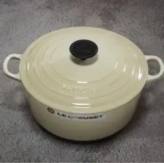 【美品】LE CREUSET　ココット ロンド 　デューン　24cm