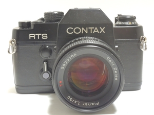 ■CONTAX RTS ボディ フィルムカメラ 一眼レフカメラ＆ Carl Zeiss Planar 50mm F1.4 T* レンズは初期品