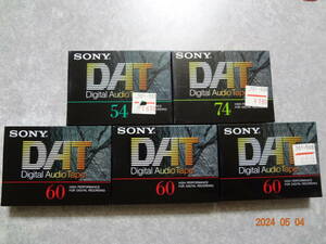 ソニー DATカセットテープ 未使用5本 DATテープ 54分60分74分