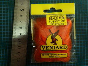 ビニアード　シールズファー　サブ　ホットオレンジ　seals fur substitute veniard社