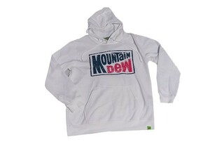 【新品】Mountain Dew/マウンテンデュー パーカー【LL/XL】白/ホワイト◆ドリンク アメリカ USA