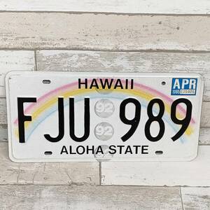 HAWAII ハワイ ナンバープレート ALOHA STATE 1995