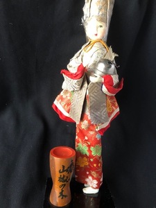 ひえつき人形　庭の山椒の木　着物　飾り　置物　昭和　古い　宮崎　鈴　人形　日本人形　伝統品