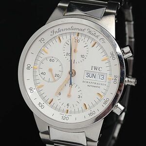 1円 IWC GST クロノグラフ IW370713 AT/自動巻き シルバー文字盤 クロノ デイデイト メンズ腕時計 OGH 0097020 3NBT