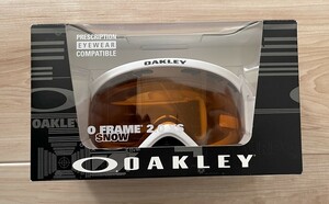 ●未使用品 OAKLEY オークリー スノーボード ゴーグル 白●