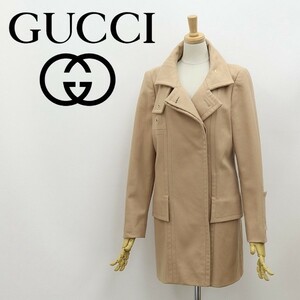 国内正規品◆GUCCI グッチ カシミヤ混 ウール コート ベージュ 40