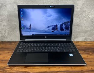 1円～ ●HP PROBOOK 450 G5 / Core i5 8250U (1.60GHz) / メモリ 8GB / NVMe SSD 256GB / 15.6型 フルHD (1920×1080) / Win10 Pro 64bit