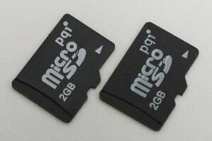 2GB microSDカード pqi ●2枚セット●