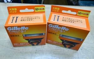 ●Gillette　ジレット フュージョン5+1 替刃 12個入×2　合計24個●