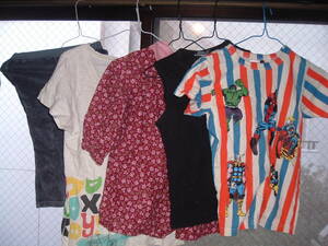 ＡH5-1-①　子供衣類、セーター、シャツ、Gパンその他いろいろ。纏めて30枚のセットです。