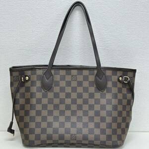 LOUIS VUITTON ルイヴィトン ダミエ ネヴァーフル PM N51109 トートバッグ ハンドバッグ VI0059レザー ブラウン