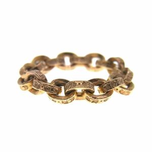 クロムハーツ CHROME HEARTS ■ 【 22K PAPER CHAIN RING 】 ペーパー チェーン リング w18387