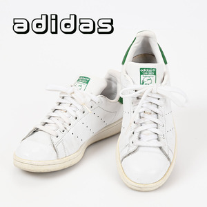 227-9◆adidas/アディダス STAN SMITH/スタンスミス レディーススニーカー M20324 ホワイト×グリーン 24.5cm 