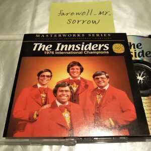 The Innsiders Masterworks Series US盤CD バーバーショップ音楽 Barbershop アカペラ 無伴奏同声合唱 1976年国際チャンピオン コーラス