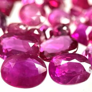 ［天然ルビーおまとめ］ A 20ct 裸石 宝石 コランダム corundum jewelry ジュエリー ruby 紅玉 DD5 ②