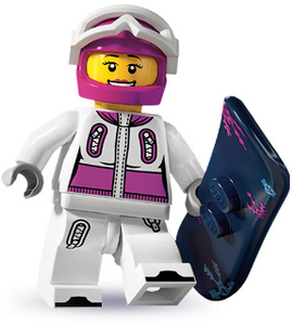 LEGO Snowboarder　レゴブロックミニフィギュアシリーズミニフィグスノーボーダー